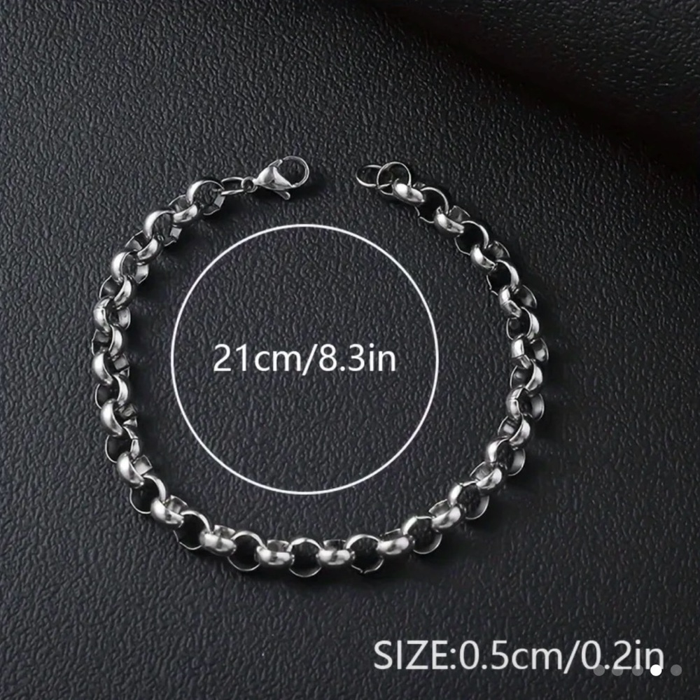 Stainless Steel Men's Chain Bracelet